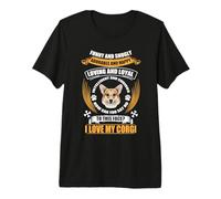 To This Face I Love My Corgi Dog Funny Puppy Dogs Lover Camiseta Premium