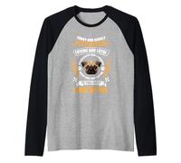 To This Face I Love My Pug Dog Funny Puppy Dogs Lover Camiseta Manga Raglan