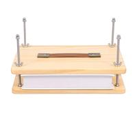 Toaboa 29 x 20 cm, prensa para libros de madera con mango, resistente, no se deforma tan fácilmente, para encuadernación de libros, impresión uniforme, herramientas para la oficina, el hogar