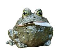 Toad Toilet Paper Holder - Resin Animal Design | Whimsical Funny Frog Tissue Box Cover, Decorative Roll Stand | Cute Fun Dispenser For Home Apartment Office Farmhouse RV Bathroom Vanity Desk