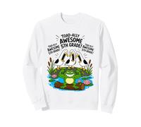 Toadally Awesome 5to Grado Divertido Gaviota Rana Maestro niños Sudadera