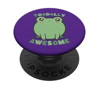 Toadally Impresionante Lindo Juego de Palabras de Rana PopSockets PopGrip Adhesivo