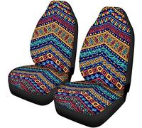 TOADDMOS - Funda Universal para Asientos Delanteros de Coche, Estilo Bohemio, étnico, Africano, Tribal, geométrico, Suave, Antideslizante y Lavable