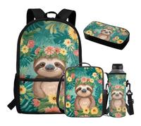 TOADDMOS Juego de 4 mochilas escolares para niños, bolsa de almuerzo, estuche para lápices, bolsa de transporte para botellas de agua, para adolescentes, niñas, niños, primaria, escuela secundaria