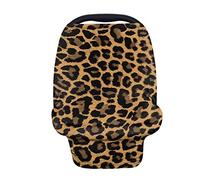 TOADDMOS Wild Cheetah Animal Print Funda de asiento de coche de bebé, multiuso, fundas de lactancia materna, toldos de asiento de coche, carrito de compras/sillas altas/fundas de cochecito