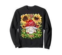 Toadstool GNOME For Women Sunflower Mom Cute Mushroom Lover Sudadera