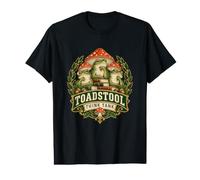 Toadstool Think Tank Frog Toad Cottagecore Camiseta gráfica económica