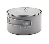 TOAKS - Olla de titanio ultraligera de 900 ml con asas plegables resistentes al calor y bolsa de almacenamiento de malla