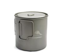 TOAKS Taza/Olla Portátil Ultraligera de Titanio Para Acampar (650ml[POT-650-L])