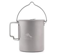 TOAKS Taza/Olla Portátil Ultraligera de Titanio para Acampar (750ml con asa de fianza[POT-750-BH])