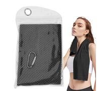 Toalla absorbente de sudor - Toallita de ejercicio de secado rápido | Tela refrescante de microfibra suave | de almacenamiento con gancho portátil y ligera | Equipo para correr de yoga y gimnasi