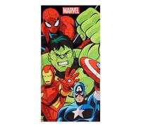 Toalla Avengers 70 x 140 cm Niño y Niña - Toalla Infantil Marvel Suave y Absorbente para Playa, Pisicna y Natación, Toalla Infantil Verano 2-10 Años