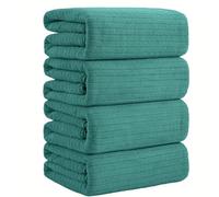 Toalla Baño Microfibra, Toalla Baño Absorbente, Toalla de Baño Grande de Felpa para Adultos, Modelo Grueso de Secado Rápido con Borde Reforzado y Gancho (B 40x80cm)