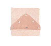 Toalla bebé con capucha rosa Bimbidreams - Dimensiones: 75 x 75 cm