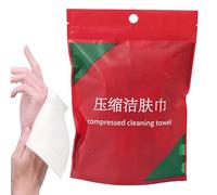 Toalla comprimida, toallas comprimidas,Toallas comprimidas para la cara de 20X de algodón para la cara | Absorbente de tejido amigable para la piel envuelto individualmente para acampar al aire libre,