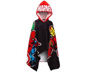 Toalla con Capucha de Los Vengadores para niños 100% algodón Marvel Spider-Man Hulk Capitán América Poncho Toalla de Playa Toalla de baño Envoltura Bata