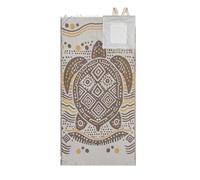 Toalla convertible 2 en 1, mochila de microfibra de gran tamaño sin arena con bolsillo interior con cremallera, bolsa ligera de secado rápido para manta de playa, Brown, 90 x 180 cm, Casual