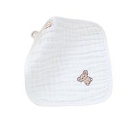 Toalla cuadrada de 25 cm para bebé, toalla de saliva para niños pequeños, babeando, 6 capas, paños para eructos, 1 unidad/5 piezas, cuadrado multiusos