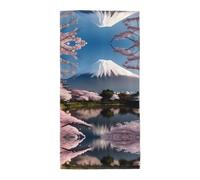 Toalla de 30,5 x 61 cm, con estampado de monte Fuji a principios de primavera, toallas de playa y piscina para hombres y mujeres, ideal para viajes, gimnasio, tomar el sol y mucho más