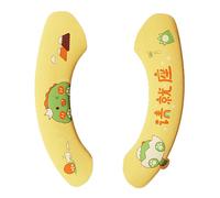 Toalla de Asiento de Inodoro con Diseño de Dibujos Animados, Alfombrilla de Plush Impermeable, Ajuste Estático para Baño en el Hogar - Cómoda, Durable y Fácil de Limpiar (Amarillo claro tamaño