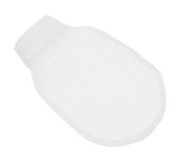 Toalla de baño barro, guante exfoliante, guantes exfoliantes, depurador corporal for ducha, seda Para ducha, spa y masajes(White)