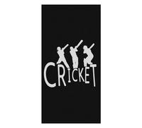 Toalla De Baño Cricket Black Silhouette Toalla Microfibra Toallas De Playa Esponjoso Towels para Deportiva Piscina Camping 80X130Cm