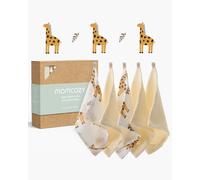 Toalla de baño de bebé con capucha de vellón de vellón de coral | Color: Sunny Giraffe