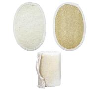 Toalla de baño de lufa de 3 piezas, lufa, esponja exfoliante, esponja de lufa, esponja de ducha, esponja de ducha, esponja corporal