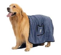Toalla de baño de microfibra para mascotas, tela seca para perros, material superabsorbente, tela cómoda, autoridad de lavado, secado rápido y duradero, toalla de cuidado para gatos y perros pequeños