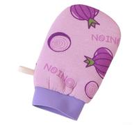 Toalla de baño exfoliante con textura de malla para eliminar la suciedad y las células muertas de la piel, proporciona un efecto suave de la piel, incluye bucle para colgar para secar después de su