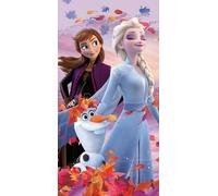 Toalla de baño Frozen, 75 x 150 cm, 100% algodón, calidad aterciopelada, toalla de playa, toalla de baño, toalla de sauna, Olaf Elsa Anna Kristoff Sven Disney Pass. Ropa de cama