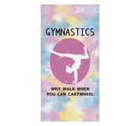 Toalla De Baño Ink Splash Gymnastics Silhouette Toalla Microfibra Sábana De Baño Esponjoso Toallas De Playa para Vacaciones Deportiva Piscina 80X130Cm