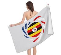 Toalla De Baño Nosotros Amamos A Estados Unidos Y Uganda por Siempre Towels Microfibra Sábana De Baño Suaves Toalla para Vacaciones Sauna Piscina 80X130Cm
