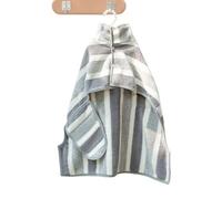 Toalla de baño para perro Manta absorbente de forro polar suave color coral | Toalla de ducha para perro de secado rápido a rayas para playa, después de nadar, hogar, baño, salón y peluquería cani
