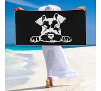 Toalla De Baño Perro Schnauzer Towels Premium Sábana De Baño Microfibra Toalla para Deportiva Camping Piscina 80X130Cm