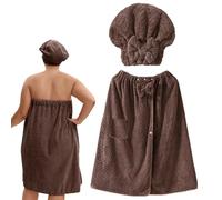 Toalla de baño suave y ajustable para mujer, con diseño elástico para una protección cómoda | Ideal para secar cuerpos en la piscina, viajes y spa en casa