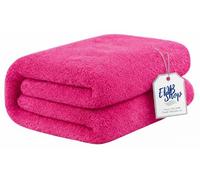 Toalla de baño súper grande extragrande de 100 x 200 cm, súper suave, 100 % algodón egipcio, calidad de hotel, toallas de lujo de 700 g/m² (rosa)