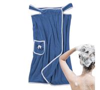 Toalla de baño - Toalla de baño de 15 pulgadas, Secador ajustable para el cuerpo, toalla de lana de algodón coral | Ducha portátil Albornoz Toalla envolvente Cubierta de natación