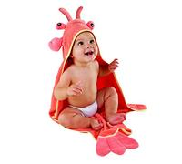 Toalla de bebé Aspen con capucha (0 A 9 Meses, langosta Risas)