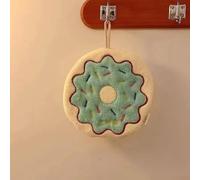 Toalla de cocina absorbente de forro polar coral para secar a mano, toalla colgante de felpa suave con lazo con diseño de dibujos animados con diseño de dibujos animados, melocotón, 22 x 17 cm (1