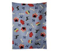 Toalla de cocina Caroline's Treasures BB3887KTWL, colecci n de casitas de perro Toy Fox Terrier, 63 x 38 cm, multicolor