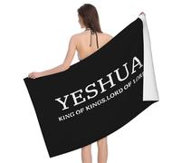 Toalla De Ducha Cristograma Jesús Cristo Secado Rápido Toalla Ducha Color Duradero Toallas Baño para Sauna Uso Diario Mujer 80X130Cm