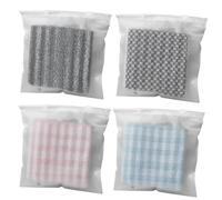 Toalla de ducha exfoliante, exfoliante corporal, exfoliante profundo, exfoliante para piel suave y radiante, exfoliante corporal suave para limpieza diaria y baño (4 unidades)