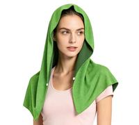 Toalla de enfriamiento con capucha bufandas transpirables de microfibra de | Bolsa de almacenamiento de toalla refrescante al aire libre para viajes, verano, playa, gimnasio, fitness, correr, senderismo