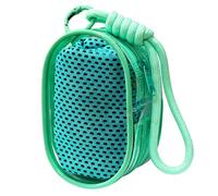 Toalla de enfriamiento con textura de malla, estuche de almacenamiento portátil, paño para limpiar sudor para ciclismo, senderismo, viajes de verano, toalla de enfriamiento portátil, paño deportivo