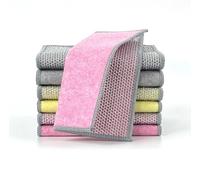 Toalla de esponja de doble cara, ideal para cualquier suciedad. Fibra de coco por un lado, estructura de acero inoxidable en el otro, para una limpieza eficaz en cocina, garaje y baño. Paquete de 3