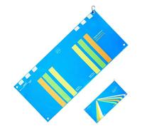 Toalla de golf - Material absorbente de fibra fina, ligero campo de conducción urgente, paño versátil reutilizable, diseño AB de doble cara | Posición del pie de bola, entrenamiento de torneo, juego