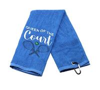 Toalla de la reina de la cancha para jugadores de tenis, toalla para amantes del tenis, regalo de entrenador (The Court-t)