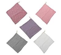 Toalla de lactancia fácil de lavar y reutilizable para niños y niñas, algodón suave, paquete de 5 paños de uso amplio para bebés