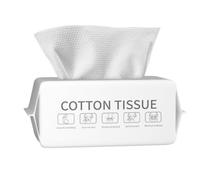 Toalla de limpieza desechable para la cara, 100 unidades de toallitas secas suaves de algodón, toallitas faciales limpias, paños de limpieza faciales multiusos para el cuidado de la piel, removedor de